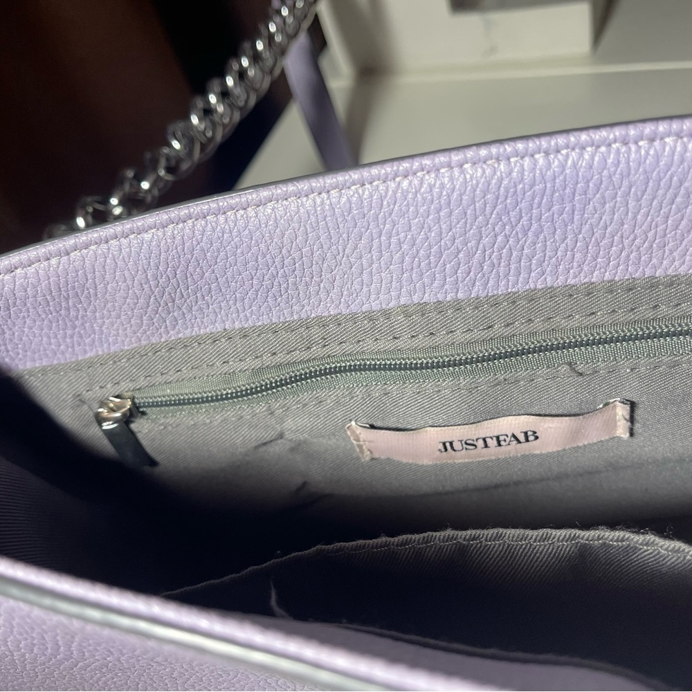 Justfab Lilac Purple Crossbody Purse - Picture 3 of 5